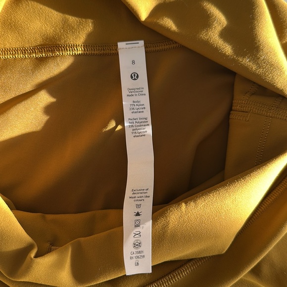 Lululemon Wunder Train High-Rise Tight 25" Gold Spice 8 - Picture 9 of 12